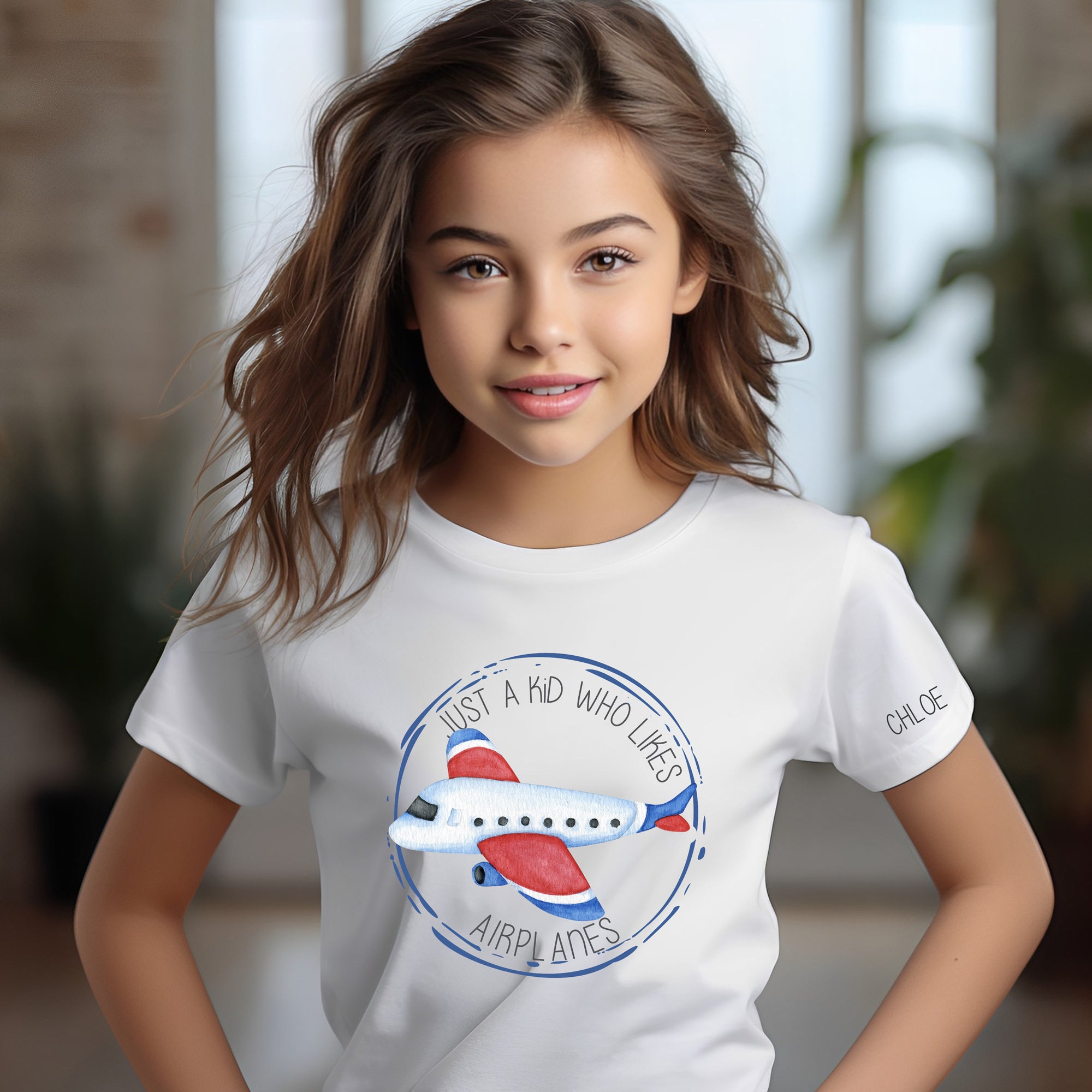 Just a Kid who likes AIRPLANES - Personalized Apparel