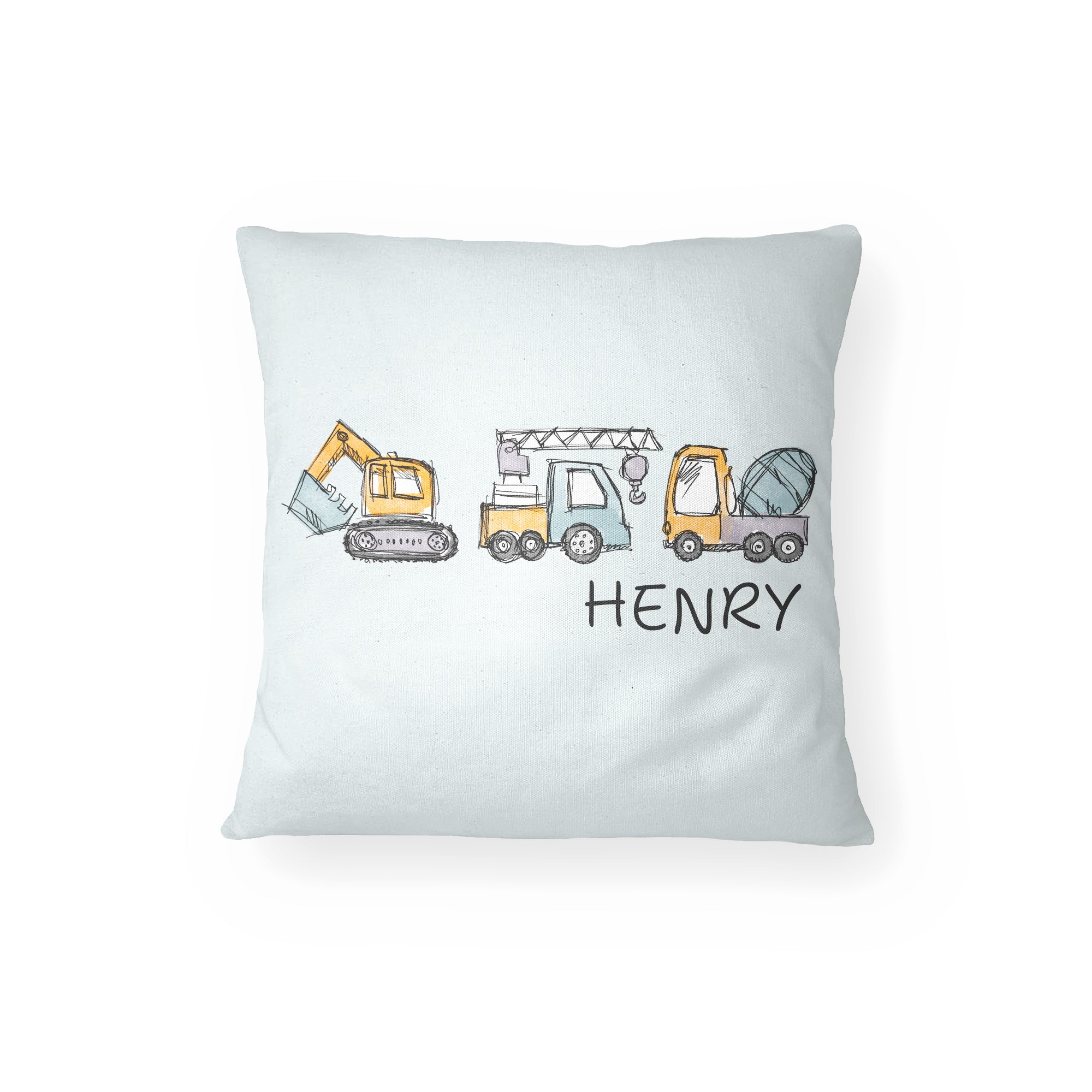 Personalized Decorative Pillow - Construction '25