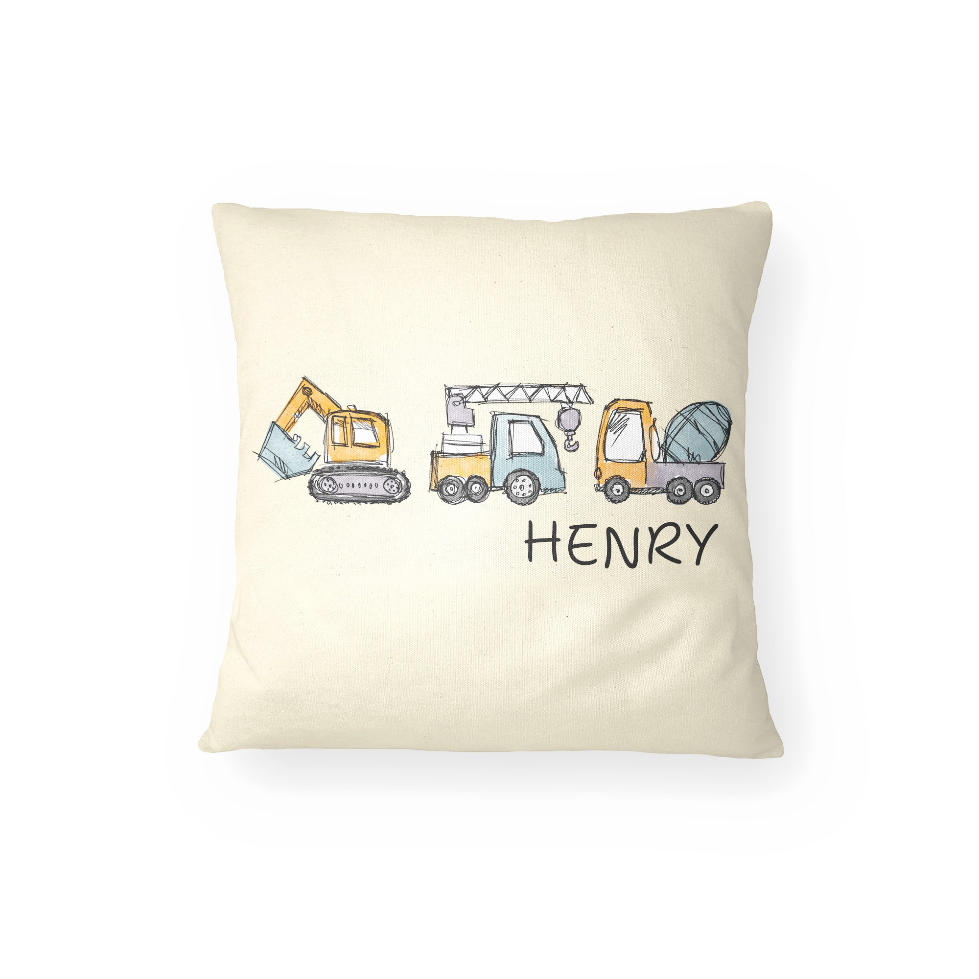 Personalized Decorative Pillow - Construction '25