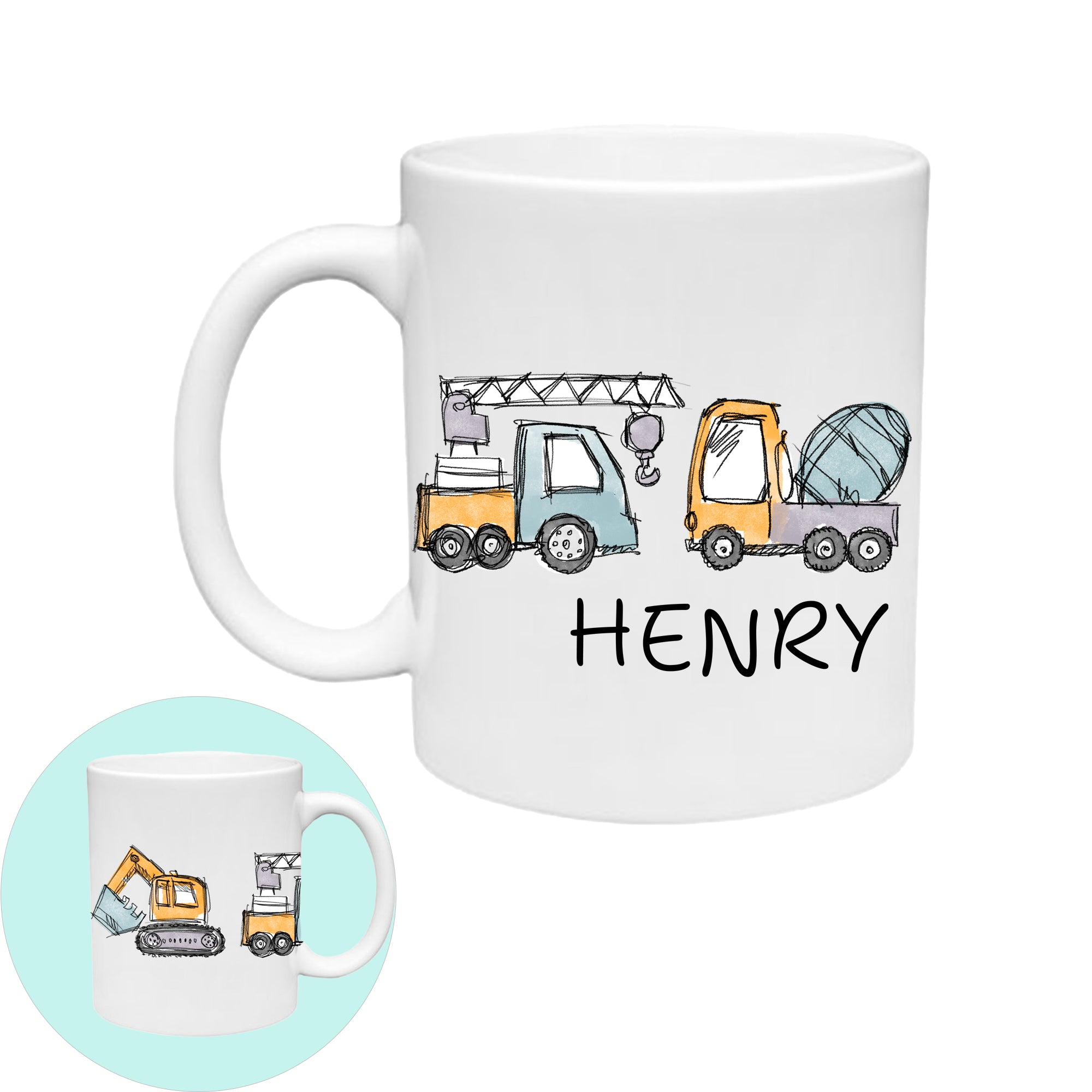 Construction '25 - Personalized Plastic Kids Mug (11 oz)