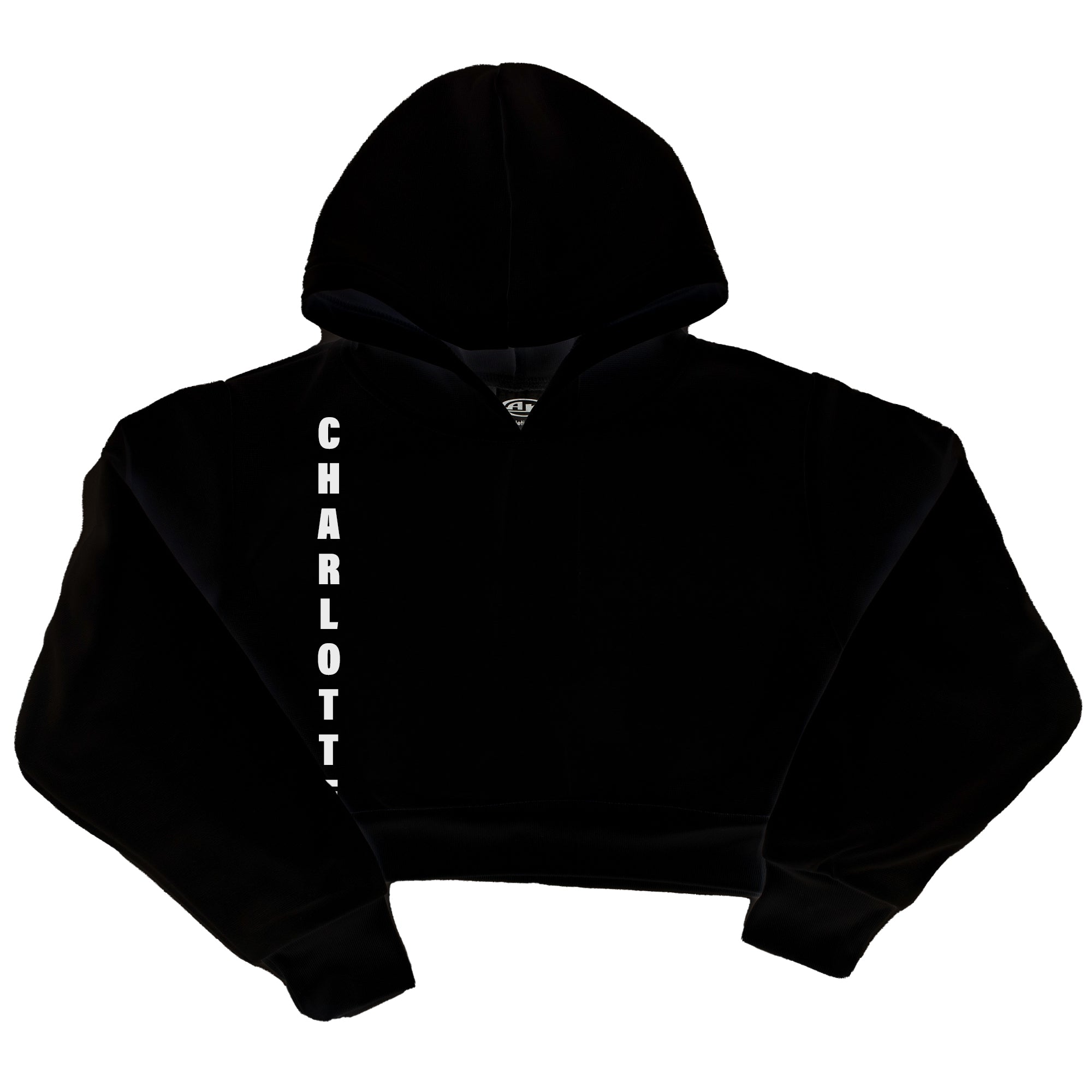 VERTICAL NAME - Cropped Hoodie PERSONALIZED