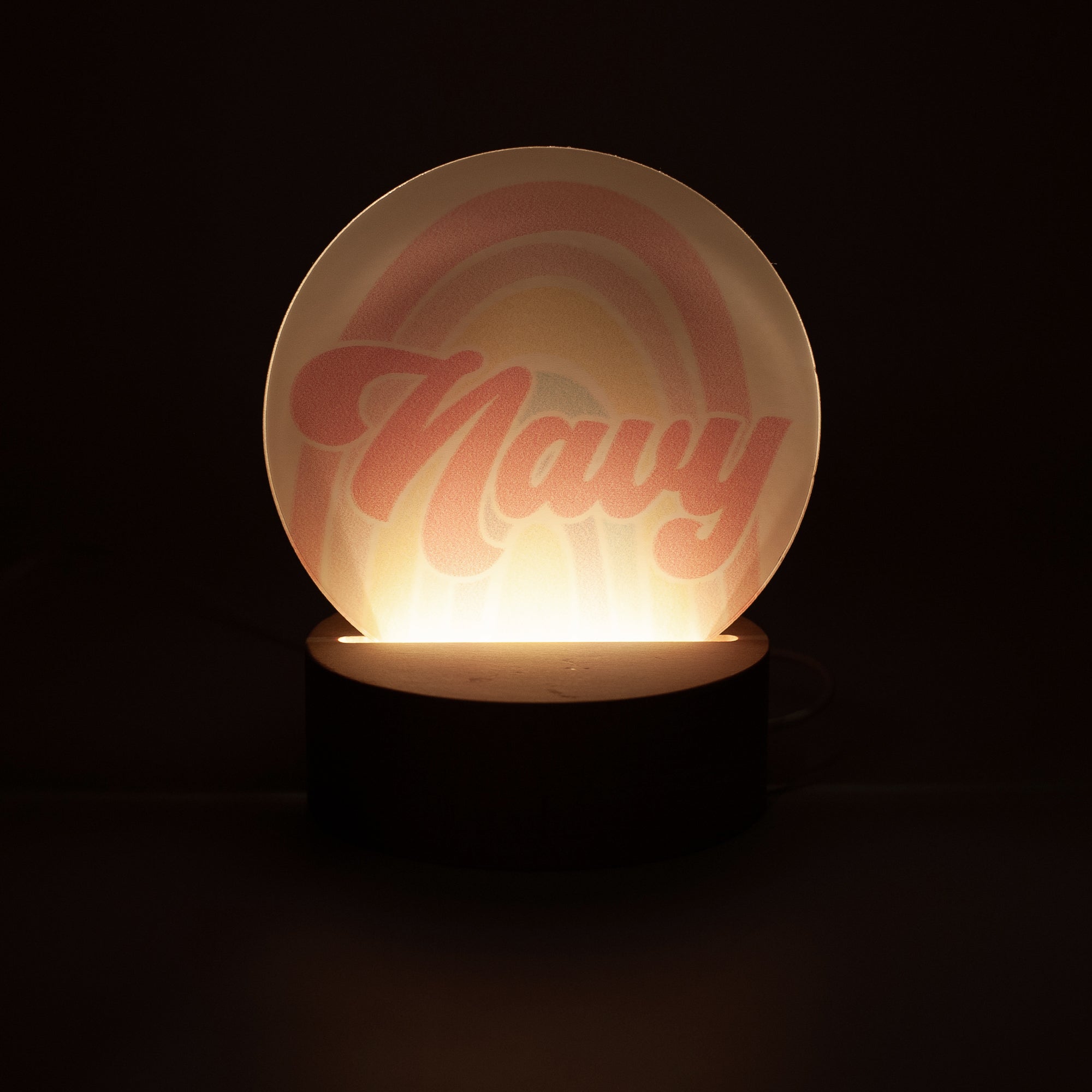 Personalized Night Light - Round