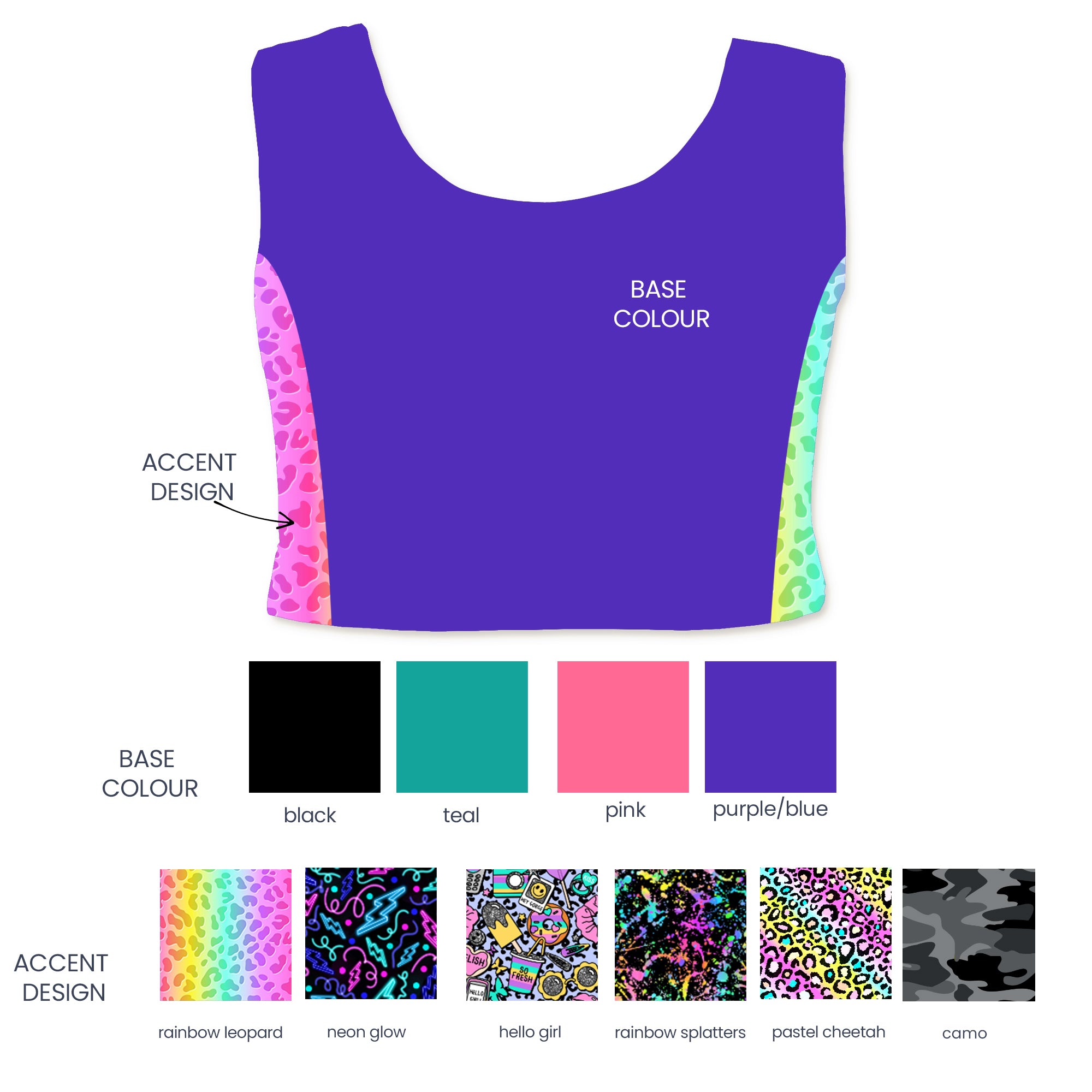 Practice Wear - Designer Crop Top