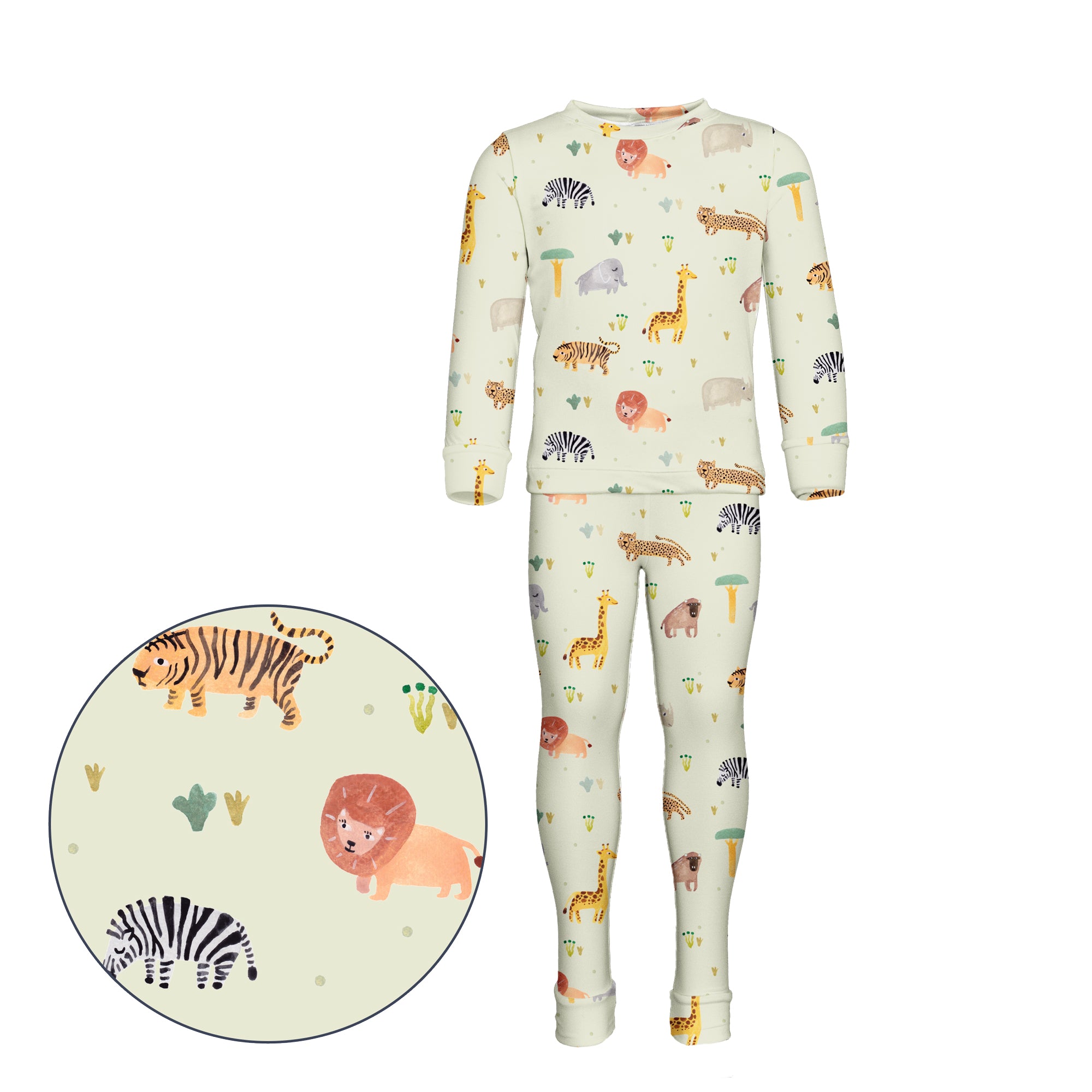 NON-Personalized Kids Pyjamas (2 piece set) - MARKETPLACE (Animal Designs)