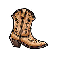 stickylabel_wildwest_brownboot