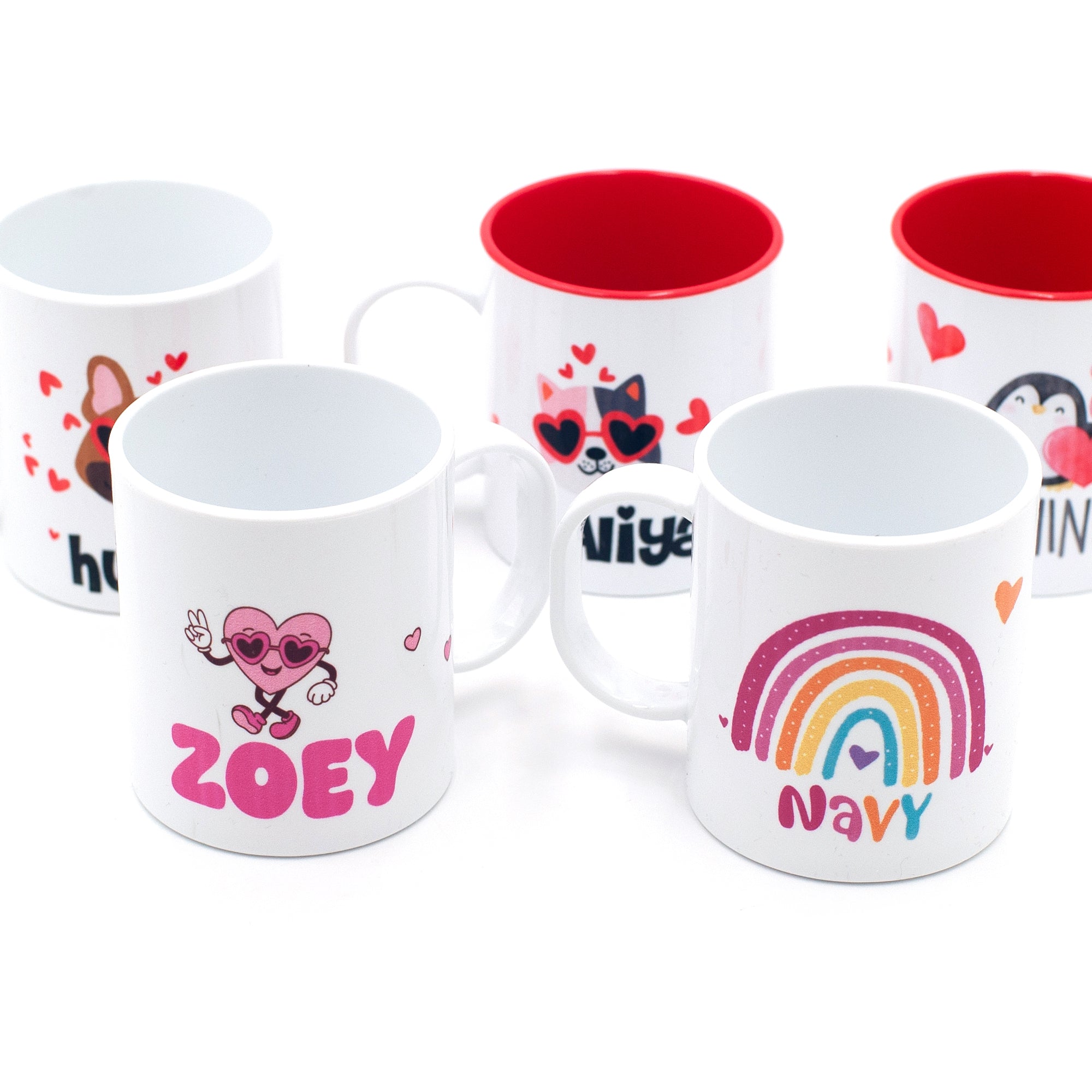 *NEW* Valentine's '25 - Personalized Plastic Kids Mug (11 oz)