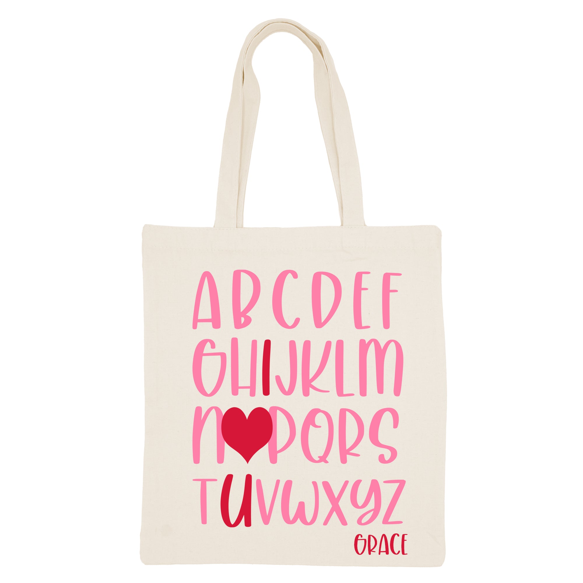 Valentines '25 - Personalized Canvas Tote Bag