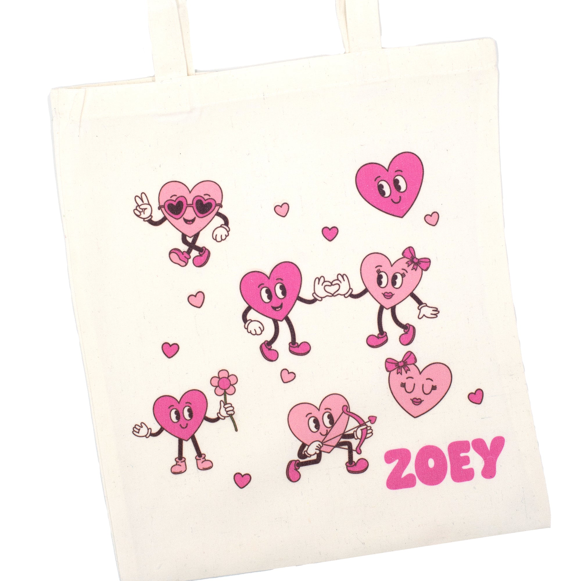 Valentines '25 - Personalized Canvas Tote Bag