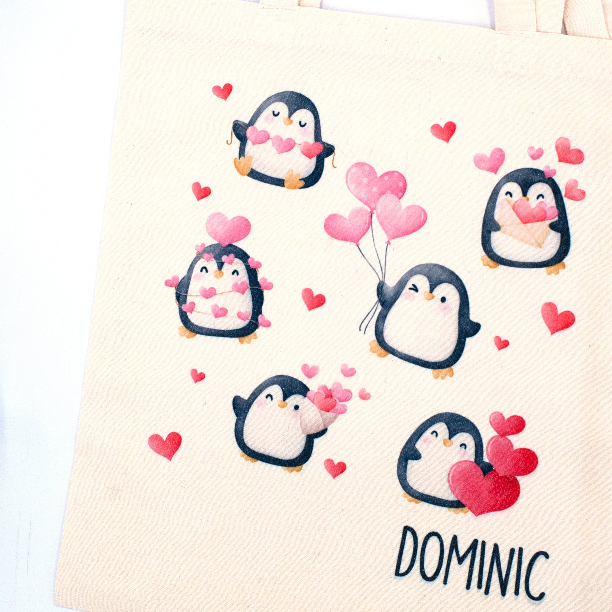 Valentines '25 - Personalized Canvas Tote Bag