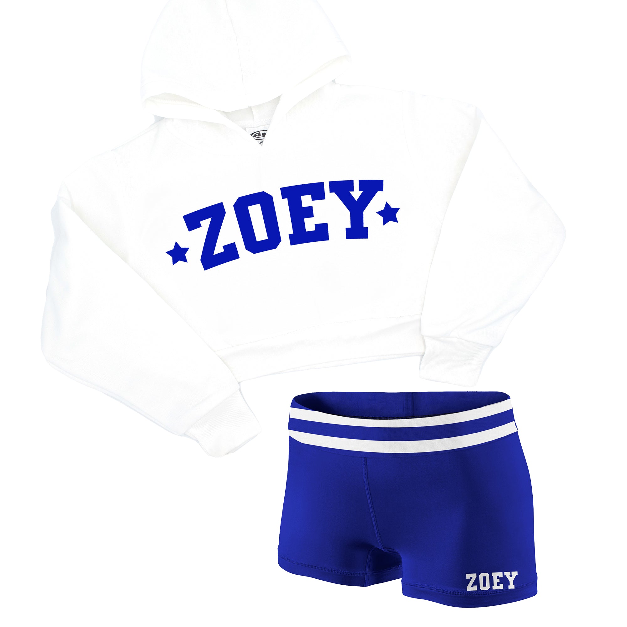 VARSITY - Cropped Hoodie PERSONALIZED