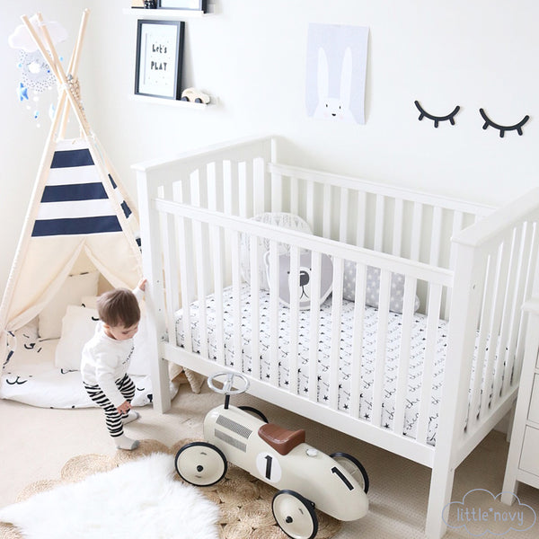 Navy shop cot sheets